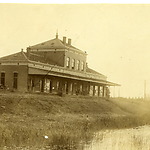 Station Hoogeveen, achterzijde, 1899 